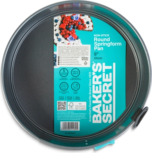 Antiaanbaklaag en diameter van 24 cm