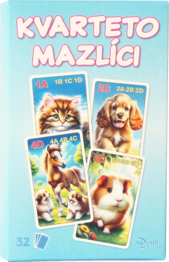 Kaartspel Kwartet Dierenhuisdieren