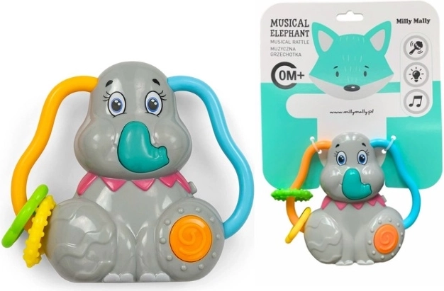 Milly Mally muzikaal rammelaar olifant