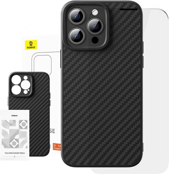 Baseus hoesje van synthetische vezels voor iPhone 15 Pro