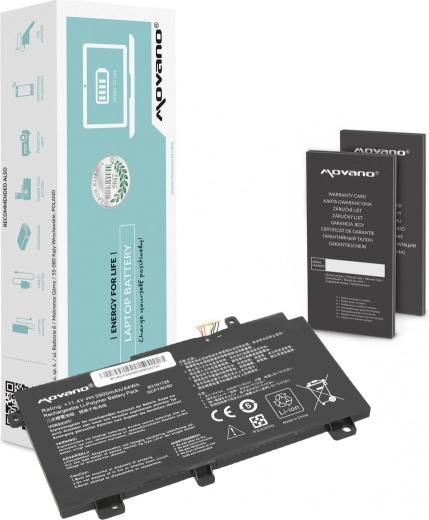 Movano batterij B31N1726 voor Asus FX504, FX505 en FX80G laptops (3900 mAh / 44 Wh)