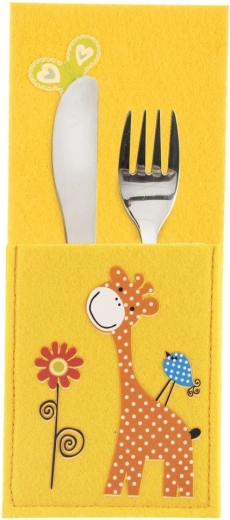 Orion etui voor kinderbestek giraf 21 × 9 cm