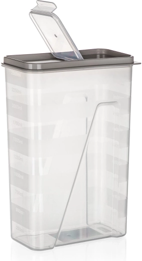 Praktisch openingsdeksel voor comfortabel gieten en strooien