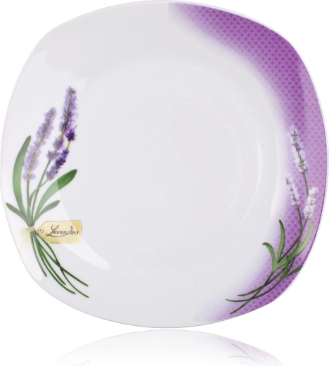 Modern vierkant design met lavendeldecor