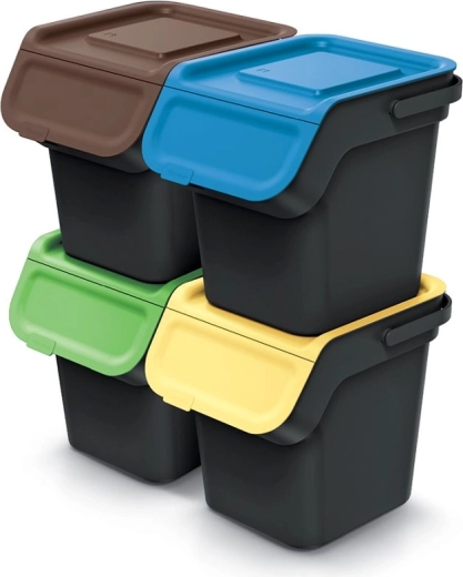 Gekleurde kleppen voor eenvoudig scheiden