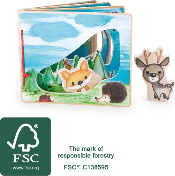 Interactief houten prentenboek Small Foot