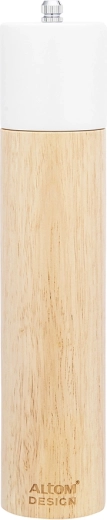 Houten kruidenmolen wit 5,5 × 26,5 cm