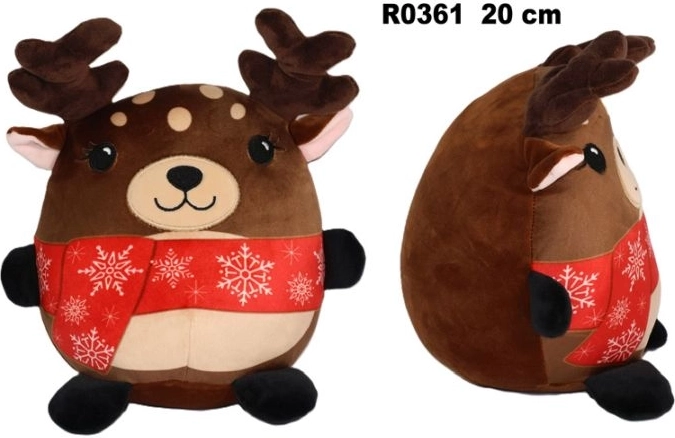 Kerstdecoratief rendierfiguur 20 cm