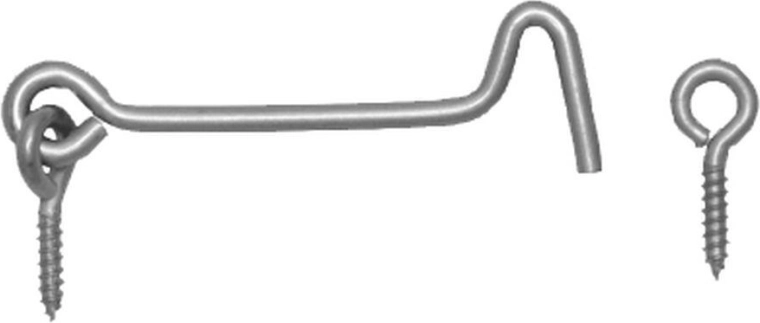 Schroef-ooghaak 60 mm, verzinkt staal