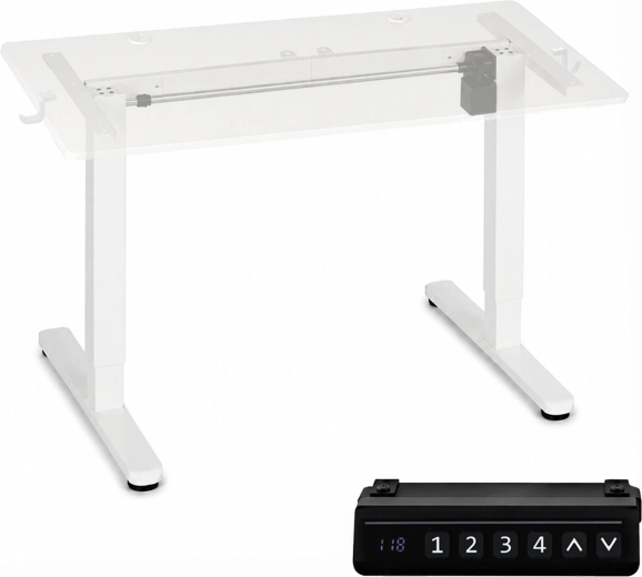 Elektrisch in hoogte verstelbaar tafelonderstel ModernHome 72–118 cm wit