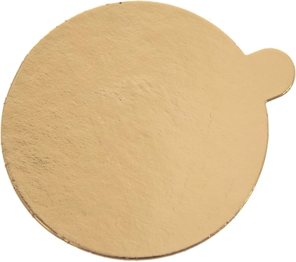Gouden dunne taartonderlegger 10 cm (rond)