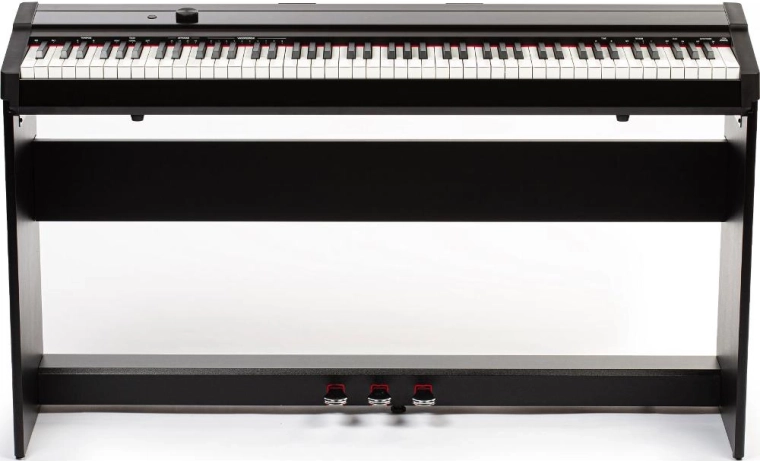 Digitale piano SDP 50 zwart met standaard en pedalen