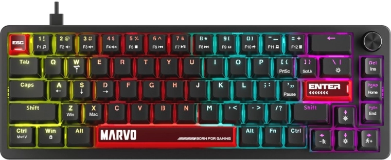 Mechanisch gamingtoetsenbord Arma 67