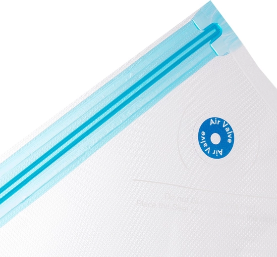 Dubbele rits en ventiel voor perfect vacuüm