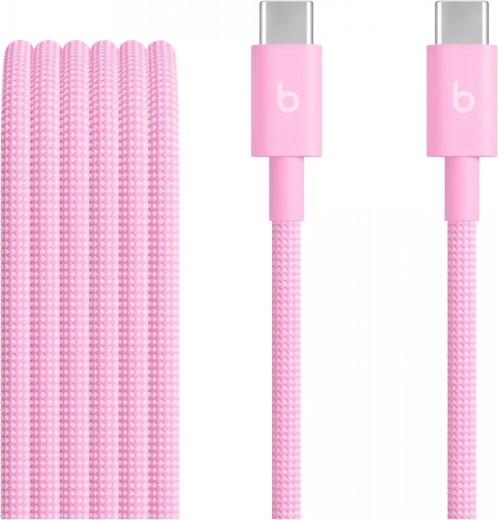Beats gevlochten USB‑C-naar-USB‑C-kabel 1,5 m turboroze