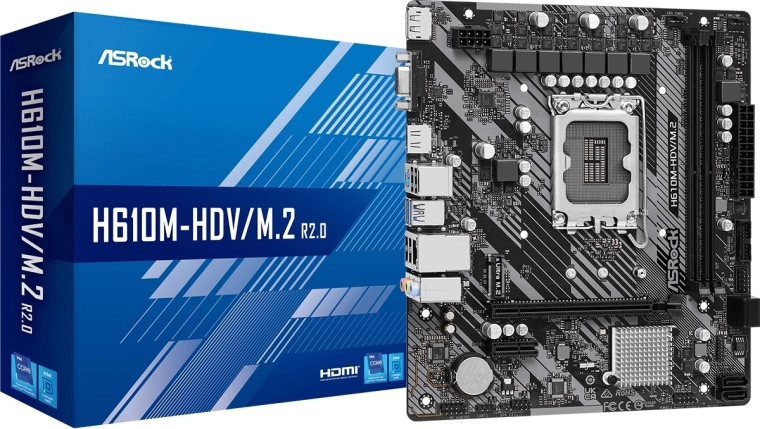Asrock H610m-hdv/m.2 r2.0 micro-atx moederbord