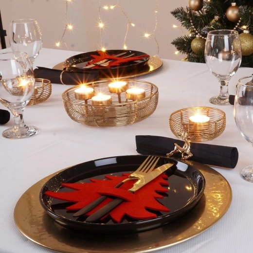 Een decoratie die bij elke tafelschikking opvalt