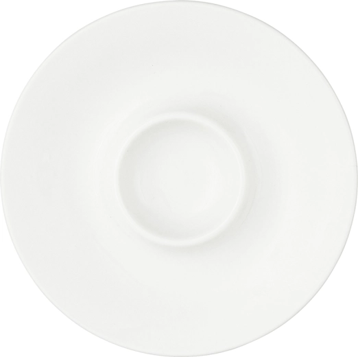 Porseleinen eierdopschotel 12,5 cm crème