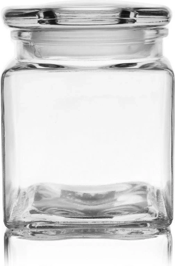 Glazen vierkante voedselcontainer 950 ml