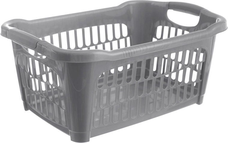 Hobby open wasmand 25 l, grijs