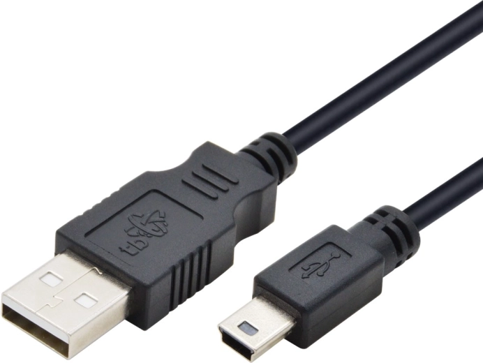 USB-kabel - Mini USB zwart 1,8 m