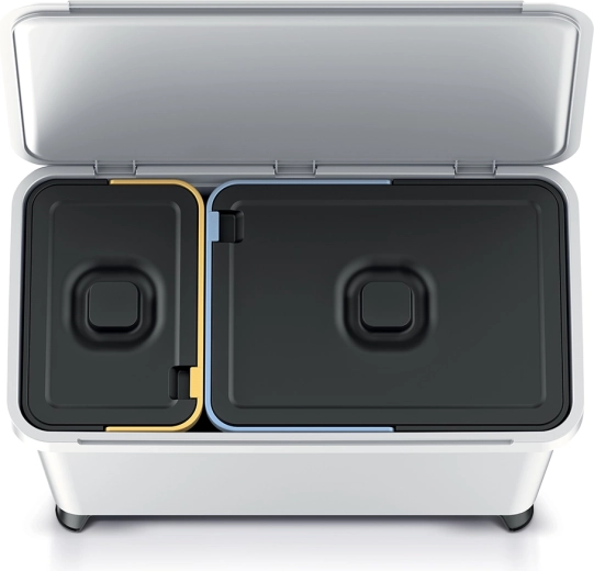 Twee afzonderlijke bakken voor snel scheiden