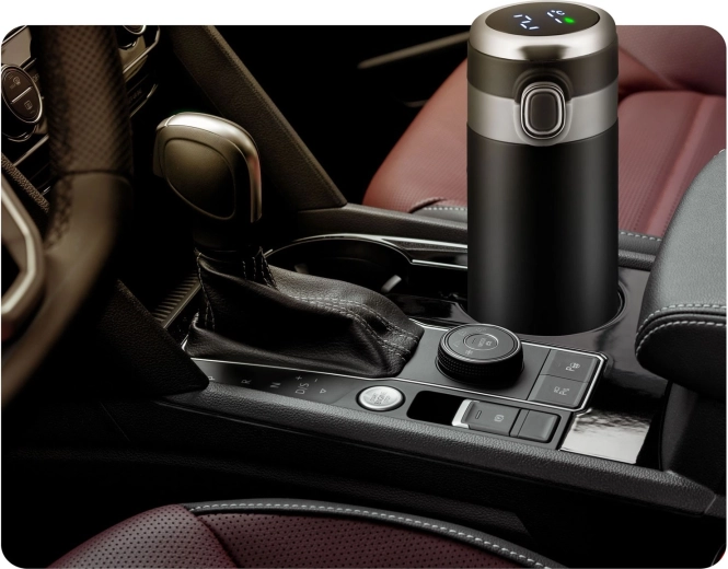 Duurzame roestvrijstalen constructie en perfect voor in de auto