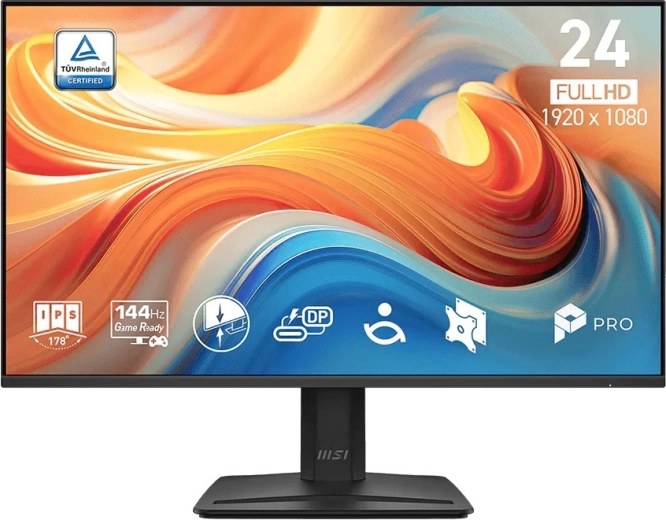 MSI PRO gamingmonitor 23,8" Full HD 144 Hz, zwart
