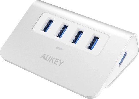 AUKEY aluminium USB-hub 4× USB 3.0 (USB-A) 5 Gbps