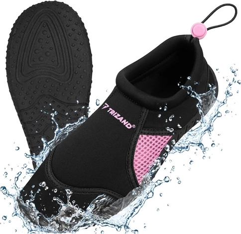 Waterschoenen Trizand zwart-roze – maat 37