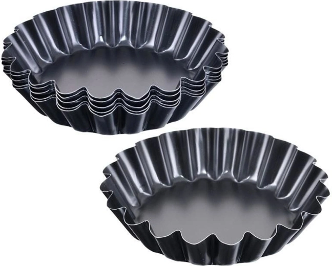 Orion metalen vormpjes voor tartelettes 9 cm - 6 stuks