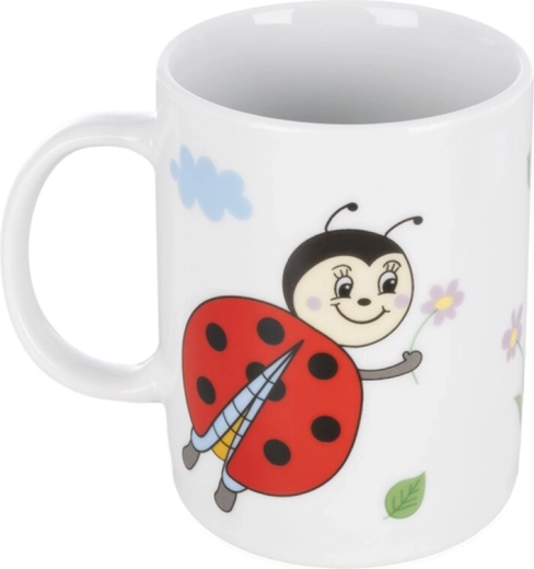 Vrolijk kinderlijk lieveheersbeestje-motief