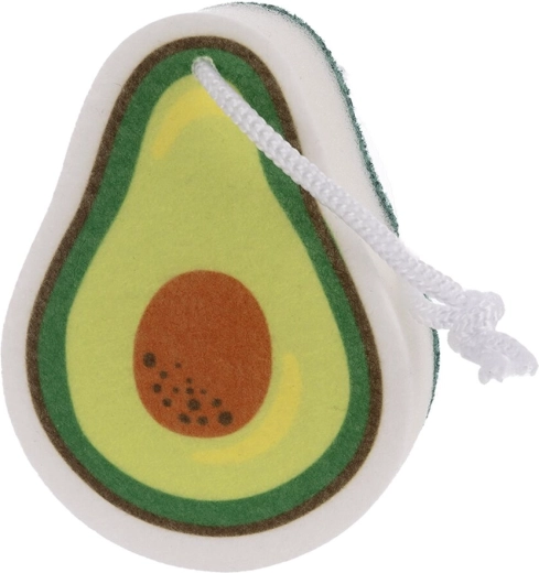 Afwasspons met avocadomotief