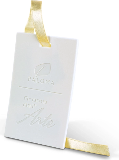 Hangende luchtverfrisser voor de auto Paloma Aroma Del' Arte Luce Bianca