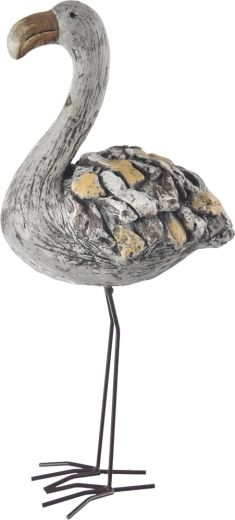 Keramische decoratie flamingo EBI met steeneffect 60 cm