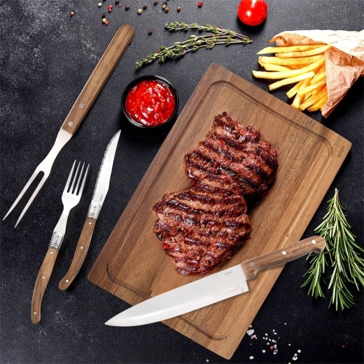 Scherpe gekartelde roestvrijstalen messen