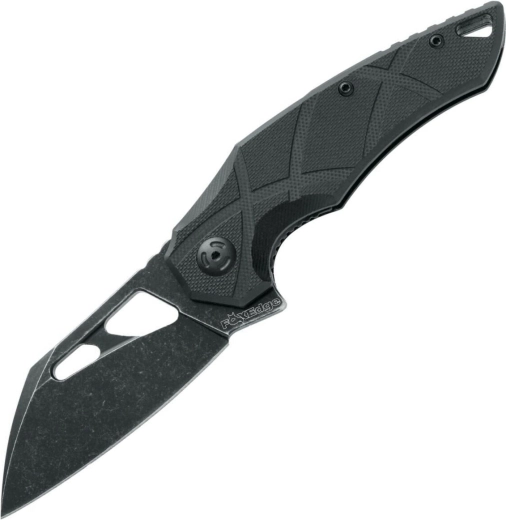 Fox Knives Edge Atrax opvouwbaar zakmes 8 cm stonewash zwart G10