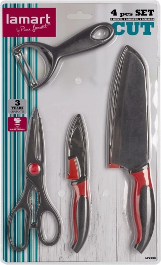 Lamart Cut set keukenmessen, keukenschaar en dunschiller
