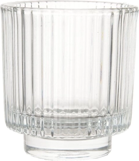 Transparante glazen kandelaar 8 × 8,5 cm