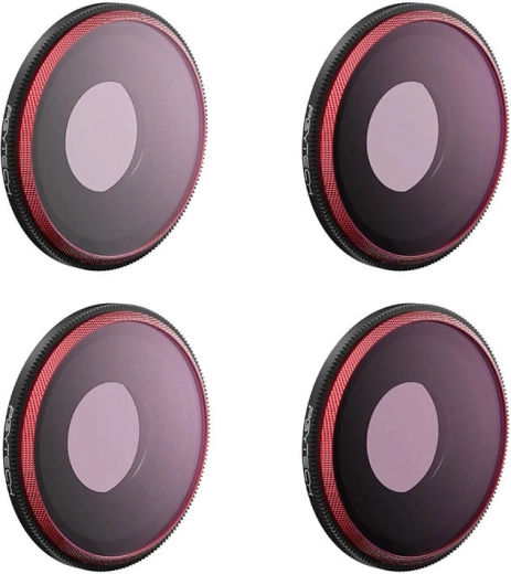 Set ND-PL-filters PGYTECH (8/16/32/64) voor DJI Osmo Action 3