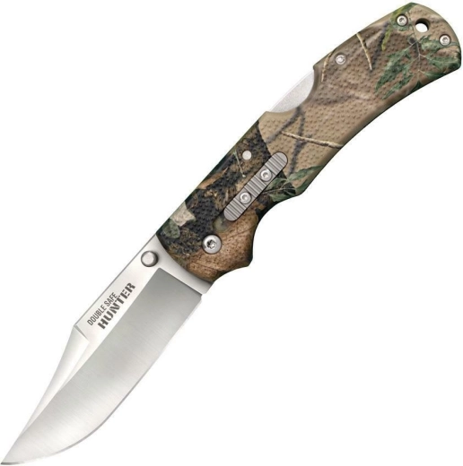 Opvouwbaar jachtmes Cold Steel Double Safe Hunter, camo, 8,9 cm