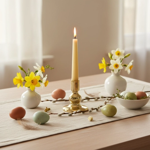 Aangenaam ambient licht van theelichtjes