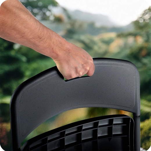 Eenvoudig te dragen dankzij geïntegreerde handgreep