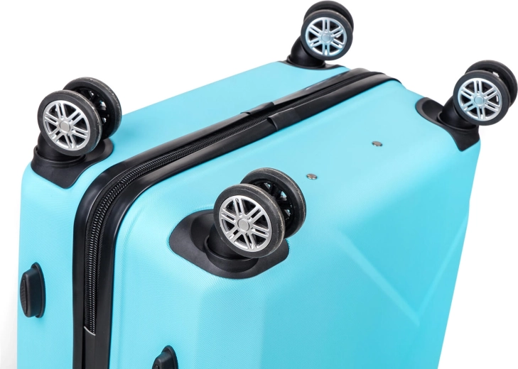 Eenvoudige bediening dankzij 4 wielen met 360°