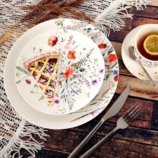 Praktische diameter van 20,5 cm voor desserts en tussendoortjes