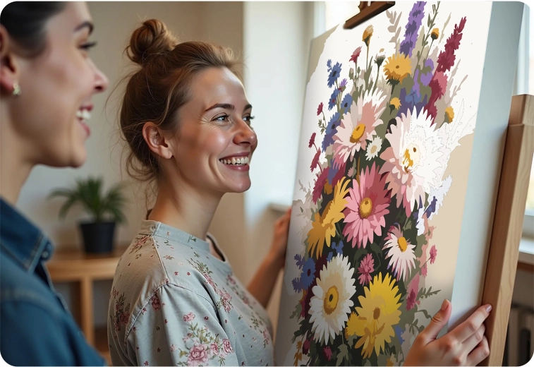 Eenvoudig stap-voor-stap schilderen