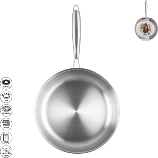 Steela roestvrijstalen pan 28 cm