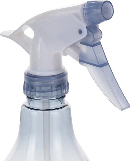 Transparante fles met comfortabele grip