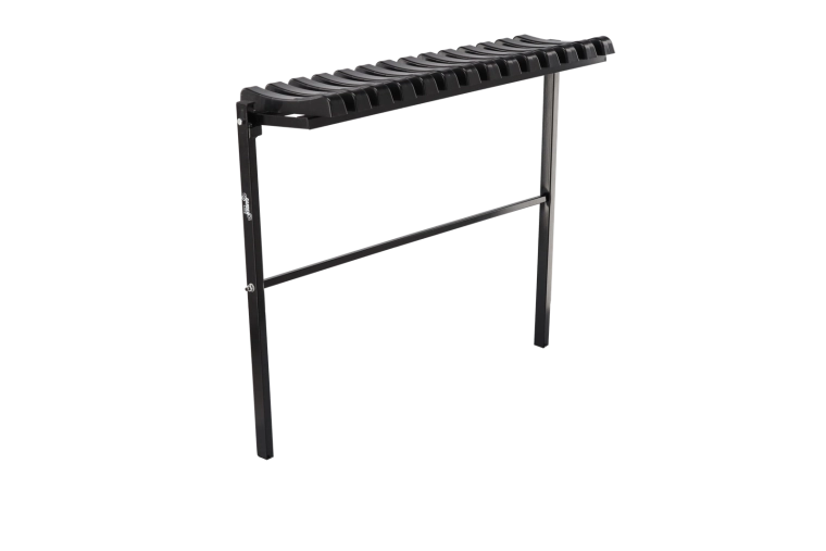 Opklapbaar begraafplaatsbankje 86 cm zwart - 1 stuk