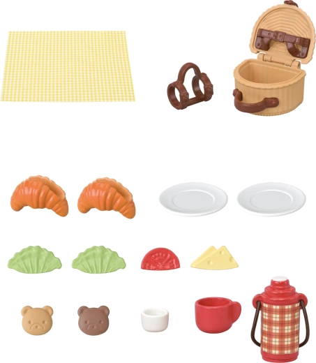 Picknickmand, deken en thermosfles met slimme details